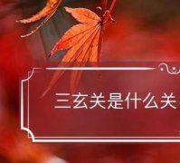 三玄关是什么关