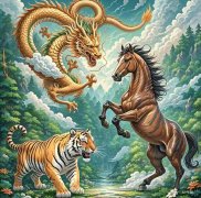 虎遇马必暴富，龙遇六合贵人